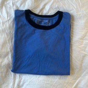 Never worn Big Bud Press ringer y t-shirt in blue Unisex size L.
